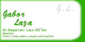 gabor laza business card